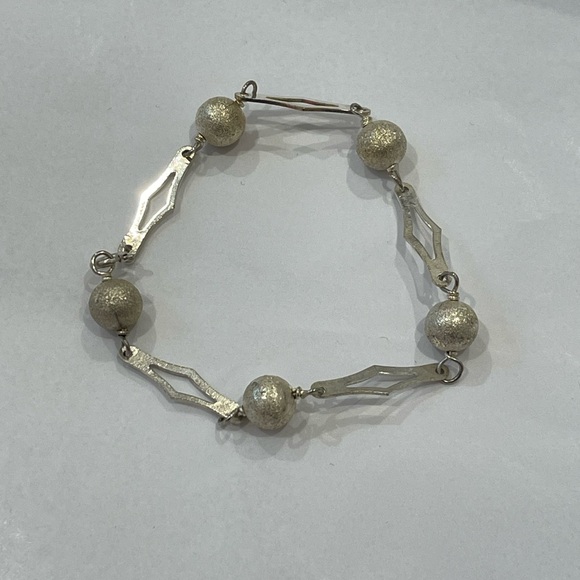 Elegant Unusual 925 Sterling Silver Italian Bracelet Made in Italy Vintage 70’s - Picture 12 of 15
